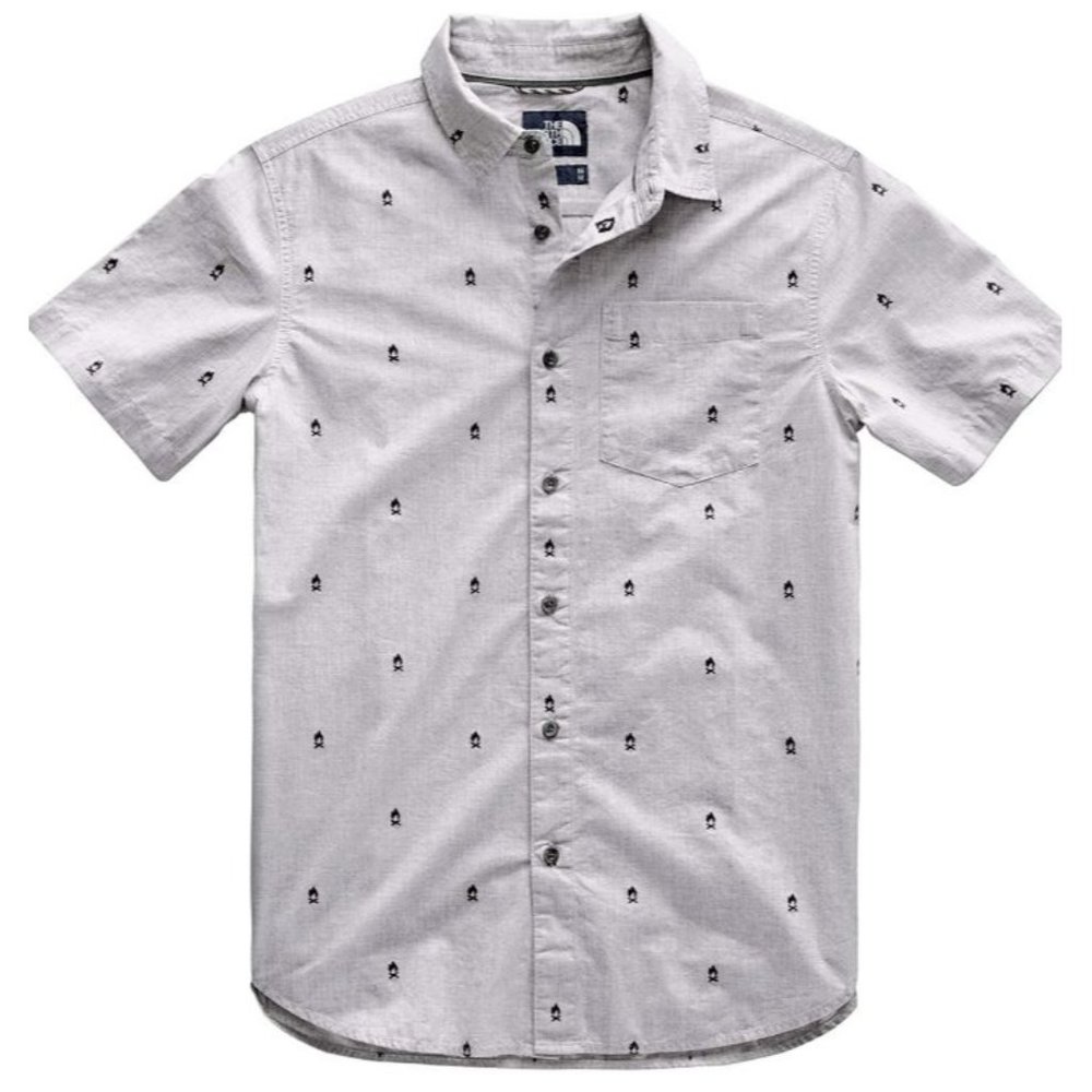 The North Face Baytrail Short Sleeve Button Campfire Shirt, Men's Medium